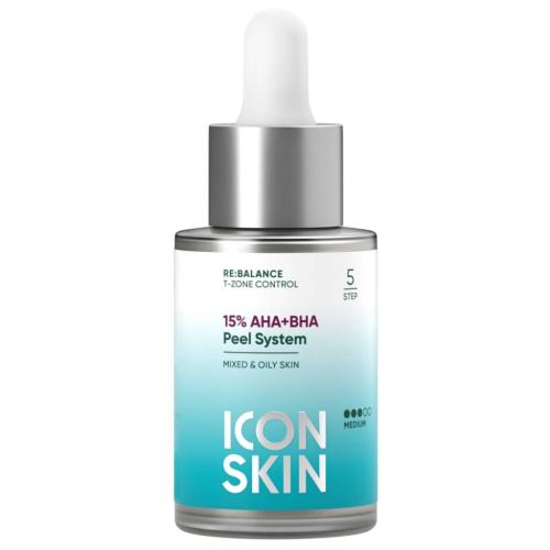 Айкон Скин Пилинг AHA+BHA 15%, 30 мл (Icon Skin, Re:Balance)