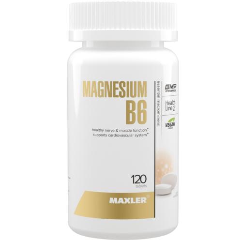 Макслер Магний B6, 120 таблеток (Maxler, Витамины и минералы)
