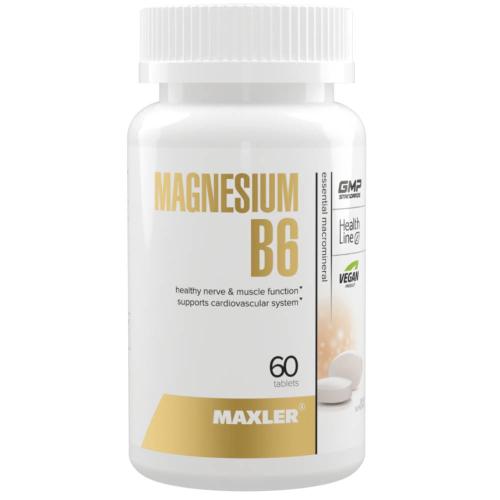 Макслер Магний B6, 60 таблеток (Maxler, Витамины и минералы)