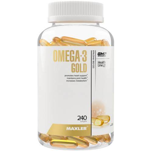 Макслер Омега-3 Gold 300 мг, 240 капсул х  1,34 г (Maxler, Специальные добавки)