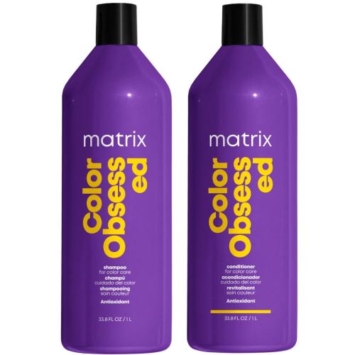 Матрикс Набор для окрашенных волос (шампунь 1 л + кондиционер 1 л) (Matrix, Color Obsessed)