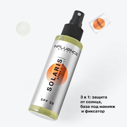 Инфлюенс Бьюти Солнцезащитный спрей для лица Solaris SPF30 с увлажняющими компонентами (Influence Beauty, Лицо), фото-2