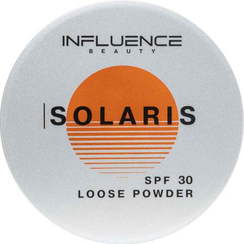 Инфлюенс Бьюти Рассыпчатая пудра Solaris SPF30 с матовым покрытием,  01 прозрачный (Influence Beauty, Лицо)