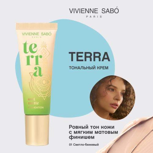 Вивьен Сабо Матовый тональный крем Terra, 23 мл (Vivienne Sabo, Лицо), фото-3
