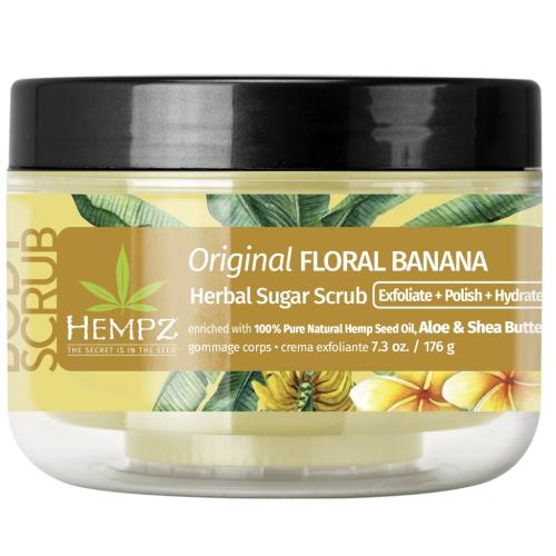 Хемпз Скраб сахарный для тела Original Floral Banana, 176 г (Hempz, Оригинальная коллекция)