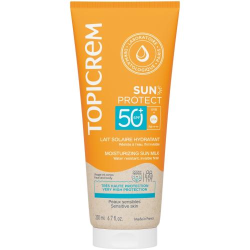Топикрем Увлажняющее солнцезащитное молочко для тела SPF50+, 200 мл (Topicrem, Sun Protect)
