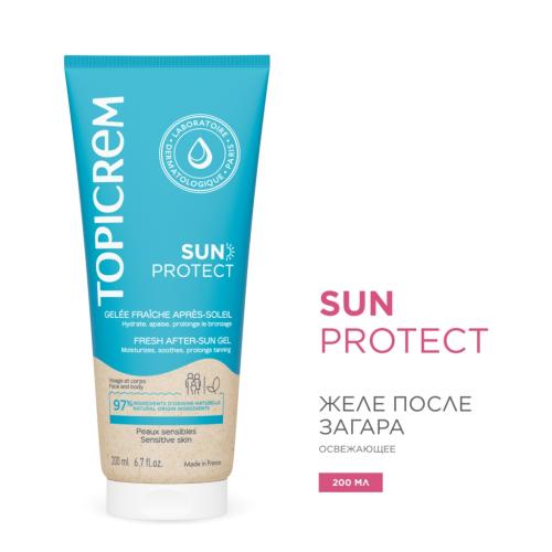 Топикрем Освежающее желе после загара, 200 мл (Topicrem, Sun Protect), фото-2