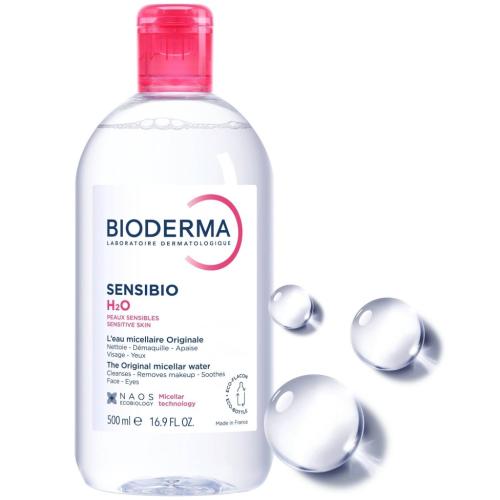 Биодерма Мицеллярная вода для чувствительной кожи H20, 500 мл (Bioderma, Sensibio), фото-2