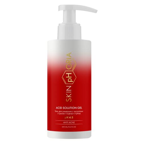 Скинфория Гель для умывания с кислотами Acid Solution Gel, 250 мл (SkinpHoria, Anti-Acne)