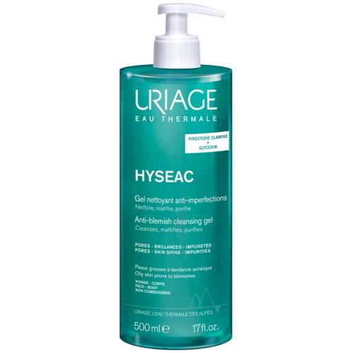 Урьяж Очищающий гель против несовершенств кожи, 500 мл (Uriage, Hyseac)