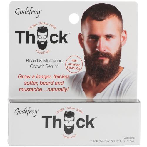 Годефрой Сыворотка для роста бороды и усов Thick Beard &amp; Mustache Growth Serum, 15 мл (Godefroy, )