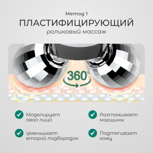 Жезатон Роликовый массажер миостимулятор для лица Biolift m101 (Gezatone, Массажеры для лица), фото-4
