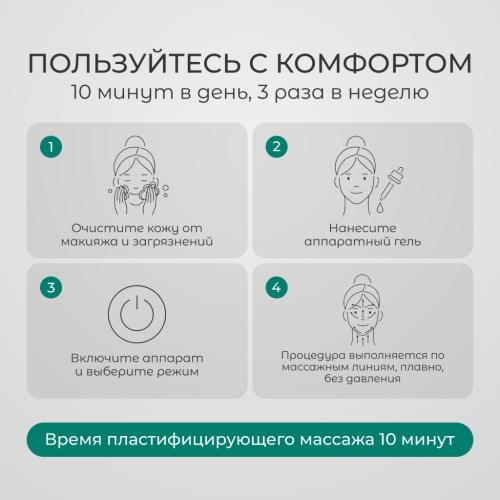 Жезатон Роликовый массажер миостимулятор для лица Biolift m101 (Gezatone, Массажеры для лица), фото-9
