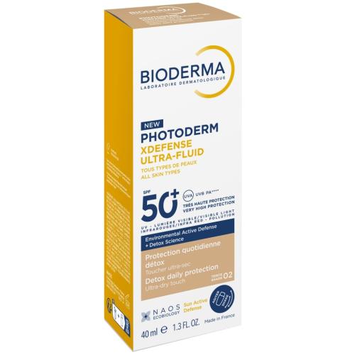 Биодерма Солнцезащитный флюид для всех типов кожи Xdefense SPF50+ светлый оттенок, 40 мл (Bioderma, Photoderm), фото-4