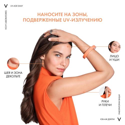 Виши Невесомый солнцезащитный флюид для лица против признаков фотостарения UV-Age Daily SPF 50+, 80 мл (Vichy, Capital Soleil), фото-7
