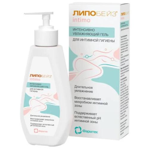 Интенсивно увлажняющий гель для интимной гигиены, 200 мл (Липобейз, Intimo)
