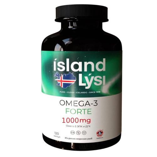 Лиси Омега-3 форте из диких морских рыб 1000 мг, 120 капсул (Lysi, )