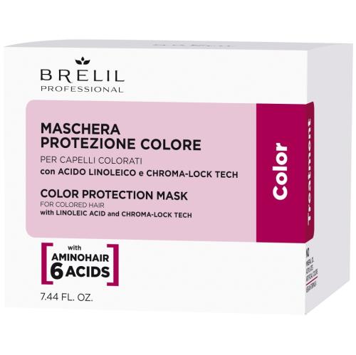 Брелил Профессионал Маска для защиты цвета окрашенных волос Color Treatment,  220 мл. (Brelil Professional, Amino Treatment), фото-2