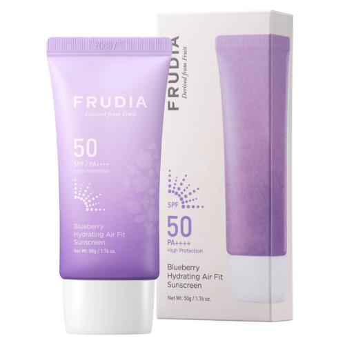 Фрудиа Легкий увлажняющий солнцезащитный крем с черникой SPF50 / PA++++, 50 г (Frudia, Увлажнение с черникой)