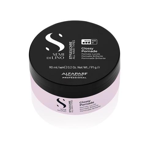 Алфапарф Милано Помада для блеска и сильной фиксации волос Glossy Pomade, 90 мл (Alfaparf Milano, Style & Care)