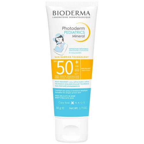 Биодерма Солнцезащитный детский крем для лица и тела  Pediatrics Mineral SPF50+, 50 мл (Bioderma, Photoderm), фото-4