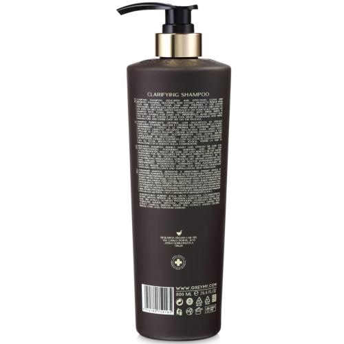 Грэми Шампунь для глубокого очищения волос Clarifying Shampoo, 800 мл (Greymy, Shine), фото-3
