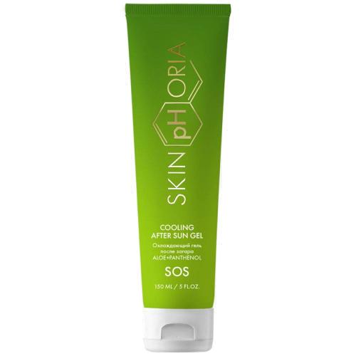 Скинфория Охлаждающий гель после загара с алоэ и пантенолом Cooling After Sun Gel, 150 мл (SkinpHoria, Sun)