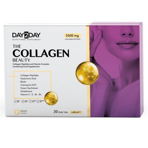 Дэй Ту Дэй Комплекс Collagen Beauty 5500 мг со вкусом манго, 30 доз х  40 мл (Day2Day, )