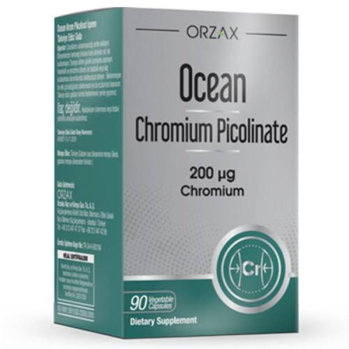 Орзакс Оушен Хрома пиколинат Chromium Picolinate 200 мкг, 90 капсул (Orzax Ocean, )