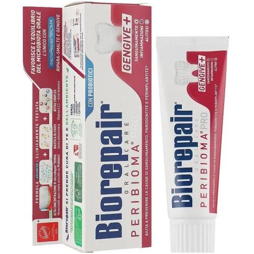Биорепейр Зубная паста для защиты десен Peribioma Pro Gengive+, 75 мл (Biorepair, Чувствительные зубы)