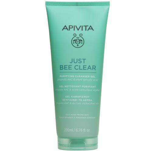 Апивита Очищающий гель с матирующим эффектом для лица, 200 мл (Apivita, Just Bee Clear)