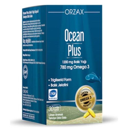 Орзакс Оушен Рыбий жир омега-3 780 мг Plus, 30 капсул (Orzax Ocean, )
