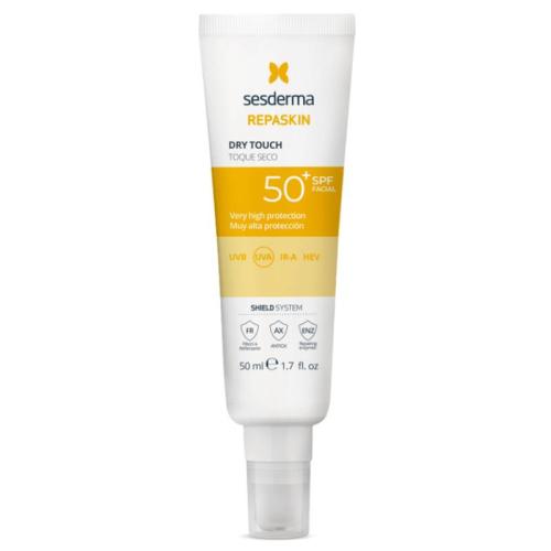 Сесдерма Дневной солнцезащитный крем с матовым эффектом для лица Dry Touch SPF50, 50 мл (Sesderma, Repaskin), фото-2