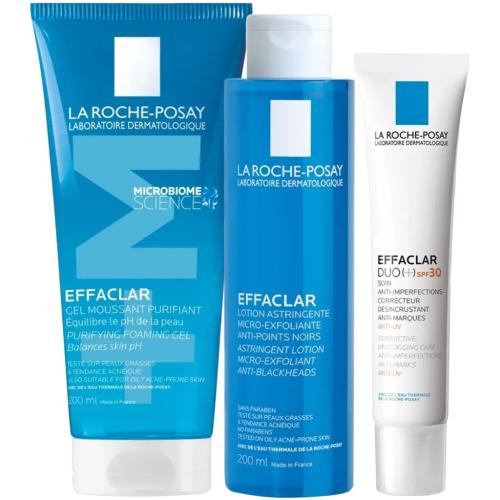 Ля Рош Позе Программа Effaclar очищение и основной уход: гель 200 мл + лосьон 200 мл + крем-гель SPF30 40 мл (La Roche-Posay, Effaclar), фото-3