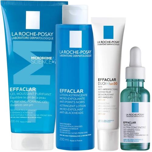 Ля Рош Позе Программа ухода Effaclar: гель 200 мл + лосьон 200 мл + крем-гель SPF30 40 мл + сыворотка 30 мл (La Roche-Posay, Effaclar), фото-3