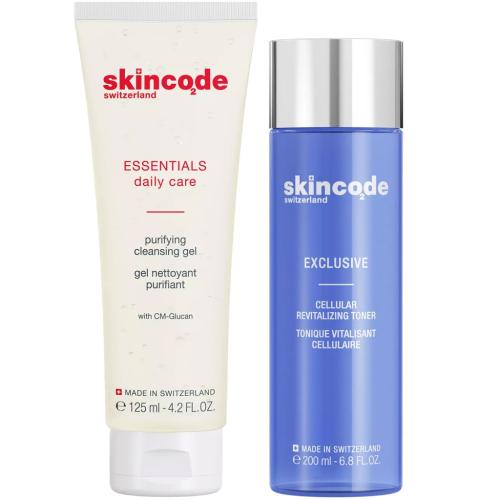 Скинкод Программа Exclusive очищение: гель 125 мл + тоник 200 мл (Skincode, Exclusive), фото-3