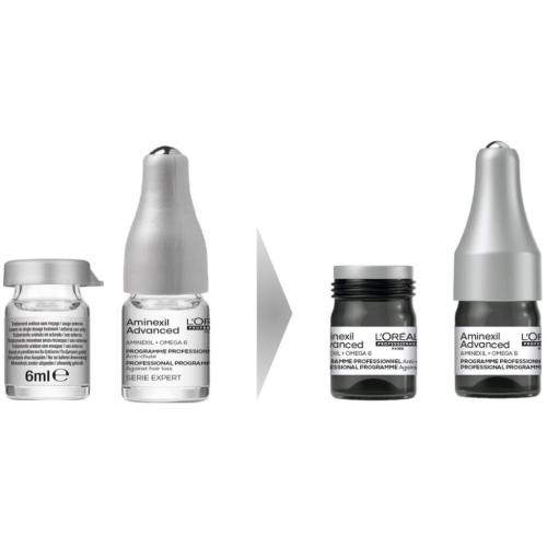 Лореаль Профессионель Программа Aminexil Advanced от выпадения волос, 10 ампул х 6 мл (L'Oreal Professionnel, Уход за волосами, Scalp Care), фото-4