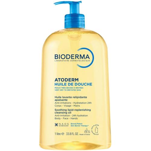Биодерма Масло для душа для всей семьи, 1000 мл (Bioderma, Atoderm)