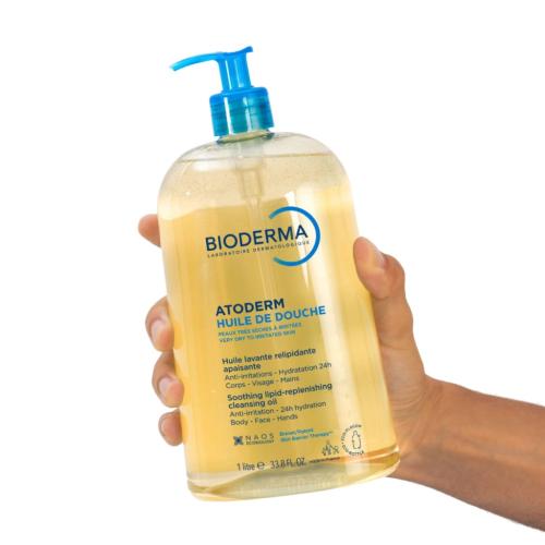 Биодерма Масло для душа для всей семьи, 1000 мл (Bioderma, Atoderm), фото-2