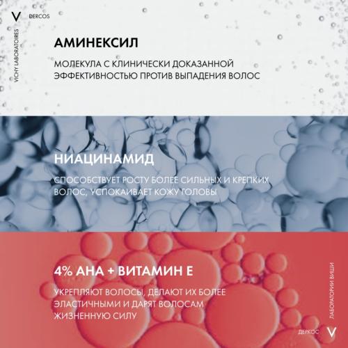 Виши Шампунь против выпадения волос Energy+ сменный блок, 400 мл (Vichy, Dercos), фото-2