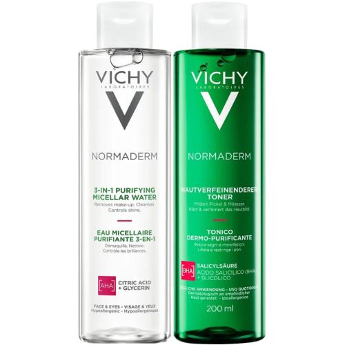 Виши Программа Normaderm очищение: мицеллярный лосьон 200 мл + лосьон для сужения пор 200 мл (Vichy, Normaderm), фото-3