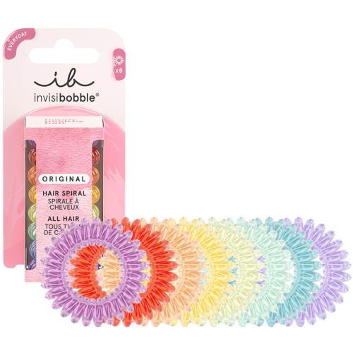 Инвизибабл Набор резинок-браслетов для всех типов волос Rainbow Vibes, 8 шт (Invisibobble, Original)