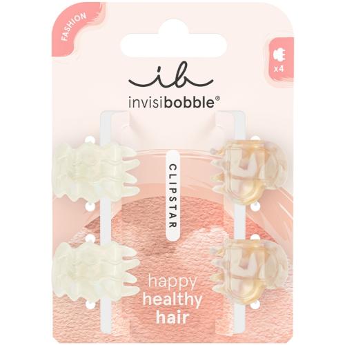 Инвизибабл Заколка-крабик для всех типов волос Petit Rainbow, 4 шт х размер XS (Invisibobble, Clipstar)