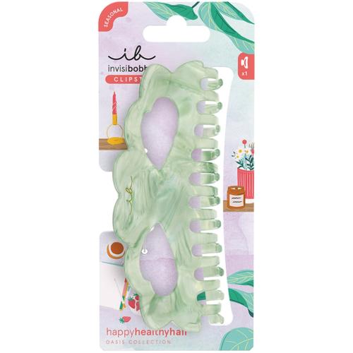 Инвизибабл Заколка-крабик для густых и кудрявых волос Oasis Matcha Reset, размер XL (Invisibobble, Clipstar)