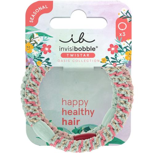 Инвизибабл Резинка для всех типов волос Twistar Oasis, 3 шт (Invisibobble, Hair Tie)