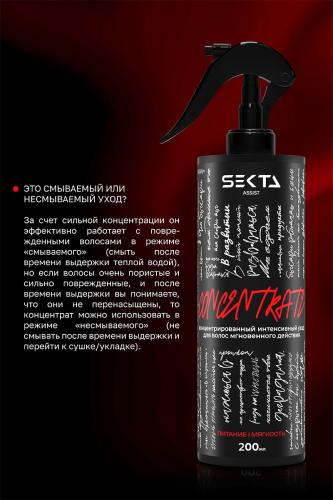 Секта Концентрированный интенсивный уход мгновенного действия для волос (красный), 200 мл (Sekta, Assist), фото-4