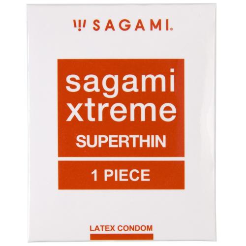 Сагами Ультратонкие презервативы Xtreme Superthin латексные, 1 шт (Sagami, )