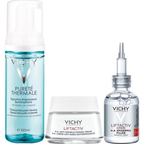 Виши Программа Liftactiv Supreme комплексный уход: пенка 150 мл + крем день норм/комби 50 мл + сыворотка 30 мл (Vichy, Liftactiv), фото-3