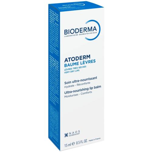 Биодерма Питательный бальзам для губ,  15 мл (Bioderma, Atoderm), фото-4