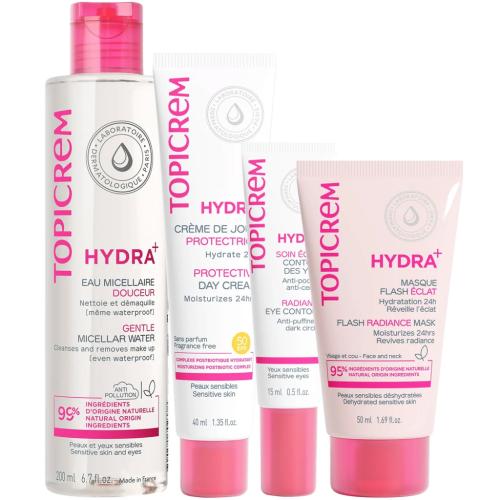 Топикрем Программа Hydra комплексный уход: мицеллярная вода 200 мл + крем SPF50 40 мл + крем для век 15 мл + маска 50 мл (Topicrem, Hydra+ Чувствительная кожа лица), фото-6